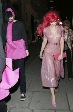 DAISY LOWE Arrives at His Birthday Party in London 0129/2016