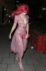 DAISY LOWE Arrives at His Birthday Party in London 0129/2016