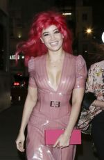 DAISY LOWE Arrives at His Birthday Party in London 0129/2016
