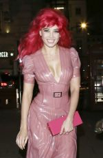 DAISY LOWE Arrives at His Birthday Party in London 0129/2016