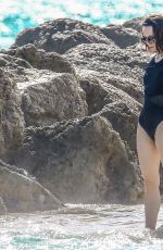 DAISY RIDLEY in Swimsuit at a Beach in Miami 01/04/2016