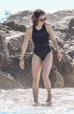 DAISY RIDLEY in Swimsuit at a Beach in Miami 01/04/2016