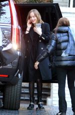 DAKOTA JOHNSON Arrives at Chateau Marmont in Los Angeles 01/26/2016