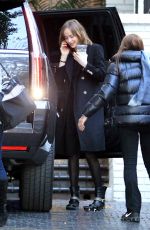 DAKOTA JOHNSON Arrives at Chateau Marmont in Los Angeles 01/26/2016