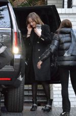 DAKOTA JOHNSON Arrives at Chateau Marmont in Los Angeles 01/26/2016