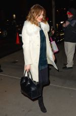 DAKOTA JOHNSON Arrives at Her Apartment in New York 01/20/2016