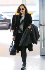 DAKOTA JOHNSON at JFK Airport in New York 01/16/2016