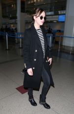 DAKOTA JOHNSON at Los Angeles International Airport 01/16/2016