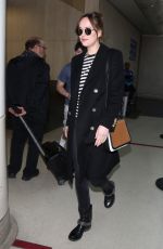 DAKOTA JOHNSON at Los Angeles International Airport 01/16/2016