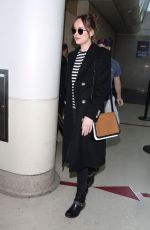 DAKOTA JOHNSON at Los Angeles International Airport 01/16/2016
