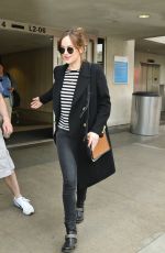 DAKOTA JOHNSON at Los Angeles International Airport 01/16/2016