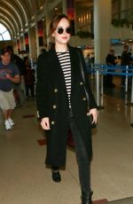 DAKOTA JOHNSON at Los Angeles International Airport 01/16/2016