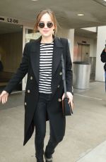 DAKOTA JOHNSON at Los Angeles International Airport 01/16/2016