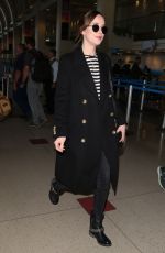 DAKOTA JOHNSON at Los Angeles International Airport 01/16/2016