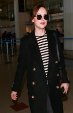 DAKOTA JOHNSON at Los Angeles International Airport 01/16/2016