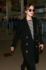 DAKOTA JOHNSON at Los Angeles International Airport 01/16/2016