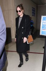 DAKOTA JOHNSON at Los Angeles International Airport 01/16/2016