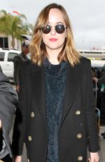 DAKOTA JOHNSON at Los Angeles International Airport 01/18/2016