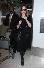 DAKOTA JOHNSON at Los Angeles International Airport 01/26/2016