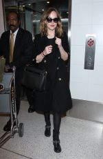 DAKOTA JOHNSON at Los Angeles International Airport 01/26/2016
