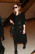 DAKOTA JOHNSON at Los Angeles International Airport 01/26/2016