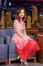 DAKOTA JOHNSON at Tonight Show Starring Jimmy Fallon in New York 01/20/2016
