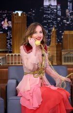 DAKOTA JOHNSON at Tonight Show Starring Jimmy Fallon in New York 01/20/2016