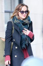 DAKOTA JOHNSON Leaves Her Apartment in New York 01/26/2016
