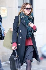 DAKOTA JOHNSON Leaves Her Apartment in New York 01/26/2016