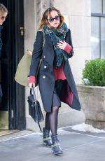 DAKOTA JOHNSON Leaves Her Apartment in New York 01/26/2016