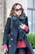 DAKOTA JOHNSON Leaves Her Apartment in New York 01/26/2016