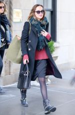 DAKOTA JOHNSON Leaves Her Apartment in New York 01/26/2016