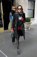 DAKOTA JOHNSON Leaves Her Apartment in New York 01/26/2016
