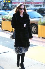 DAKOTA JOHNSON Out in New York 01/21/2016