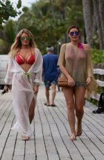 DANIELLE ARMSTRONG in Red bBikini in Miami 01/03/2016