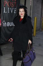 DEBI MAZAR Leaves AOL Studio in New York 01/28/2016
