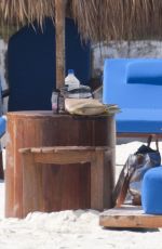 DEBRA MESSING at a Beac in Cancun 12/21/2015