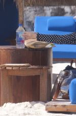 DEBRA MESSING at a Beac in Cancun 12/21/2015