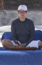 DEBRA MESSING at a Beac in Cancun 12/21/2015
