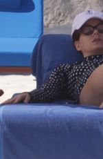 DEBRA MESSING at a Beac in Cancun 12/21/2015
