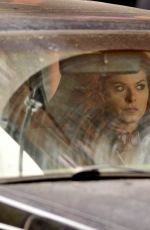 DEBRA MESSING on the Set of The Mysteries of Laura in Brooklyn, 01/29/2016