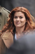 DEBRA MESSING on the Set of The Mysteries of Laura in Brooklyn, 01/29/2016