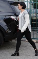 DEMI LOVATO and LILY COLLINS Out for Lunch in West Hollywood 01/27/2016
