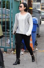 DEMI LOVATO and LILY COLLINS Out for Lunch in West Hollywood 01/27/2016