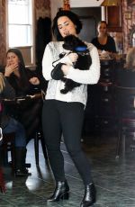 DEMI LOVATO and Nick Jonas Out in Los Angeles 01/27/2016