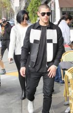 DEMI LOVATO and Nick Jonas Out in Los Angeles 01/27/2016