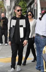 DEMI LOVATO and Nick Jonas Out in Los Angeles 01/27/2016