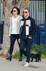 DEMI LOVATO and Nick Jonas Out in Los Angeles 01/27/2016