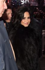DEMI LOVATO Arrives at Times Square in New York 12/31/2015