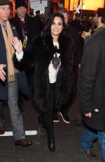 DEMI LOVATO Arrives at Times Square in New York 12/31/2015